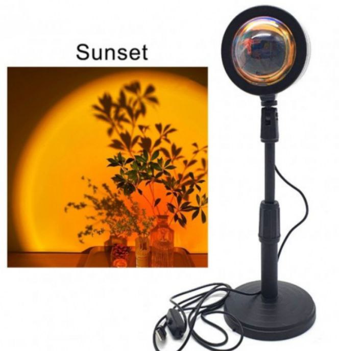 Лампа Атмосферна Проекційний Світильник ЗАКАТ Atmosphere Sunset Lamp Q07