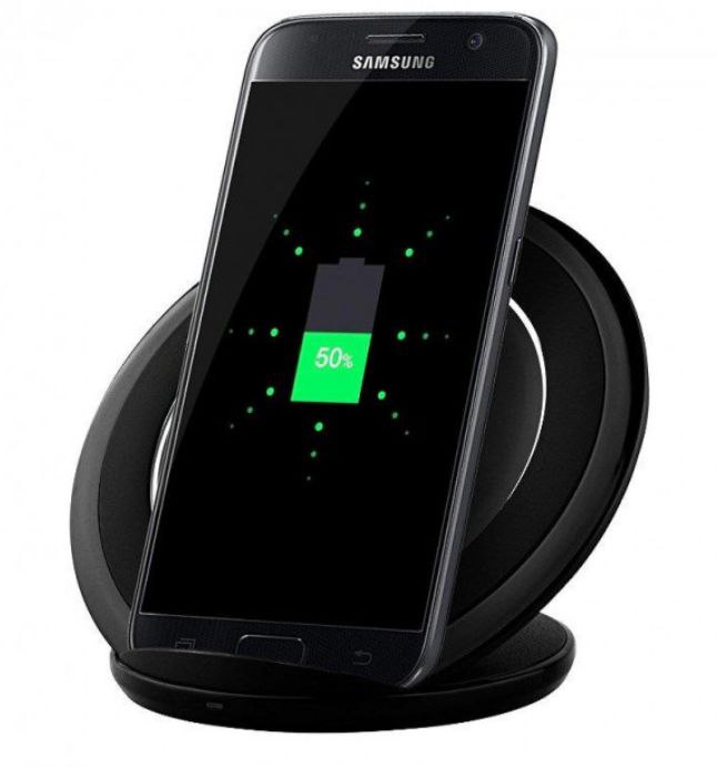 Швидке бездротове заряджання для телефону FAST CHARGE WIRELESS S7 бездротове зарядне. Колір: чорний